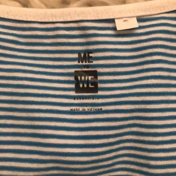 striped surplice wrap top - Picture 3 of 3